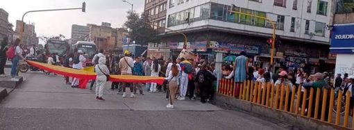 Manifestación ciudadana afecta el tráfico en la Calle 63 de Bogotá