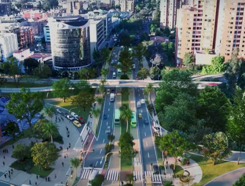 Inicio de Obras en Corredor Verde de la Carrera Séptima en Bogotá